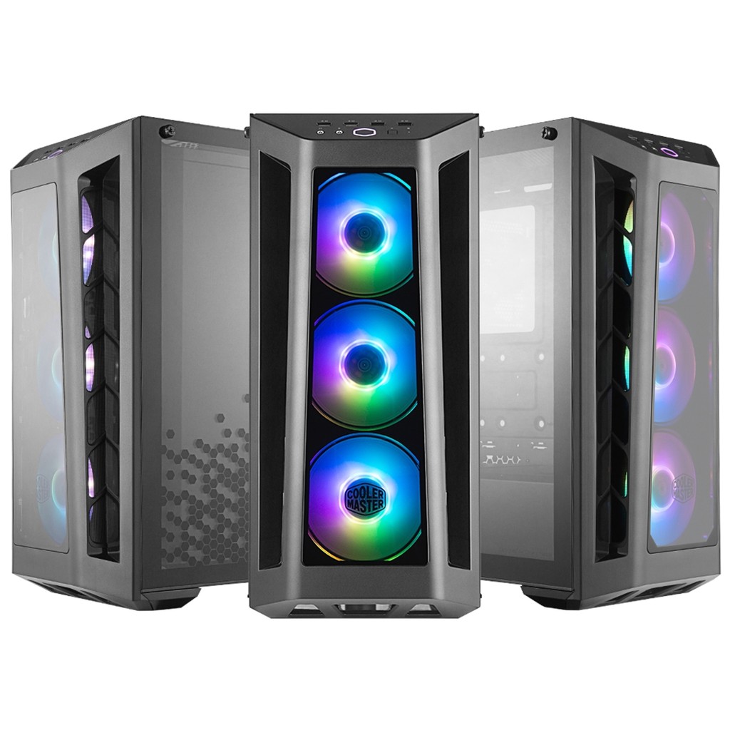 3 面強化玻璃面板侵略性的進氣設計可程式化 RGB 風扇與燈光控制支援高達六顆風扇與水冷相容顯示卡長達 410mm線材遮罩與整線空間__________________________________