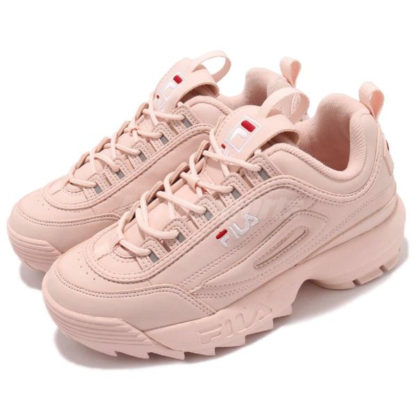 Fila 鋸齒鞋 Disruptor 2 粉紅 老爹鞋 韓妞必備 女鞋 復古運動鞋【PUMP306】 4C113T500