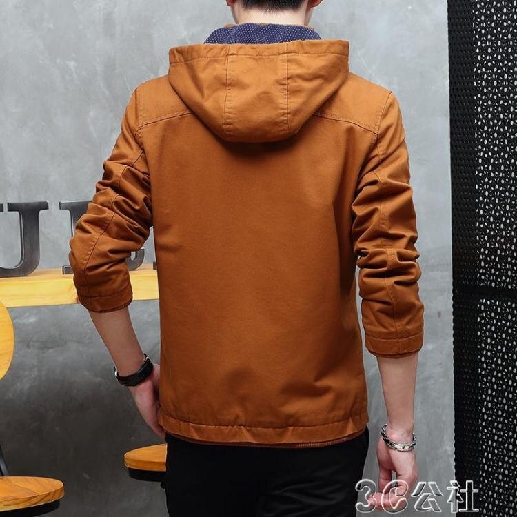 男士夾克加絨加厚外套韓版休閑牛仔褂子秋冬季帥氣青年外衣服潮流