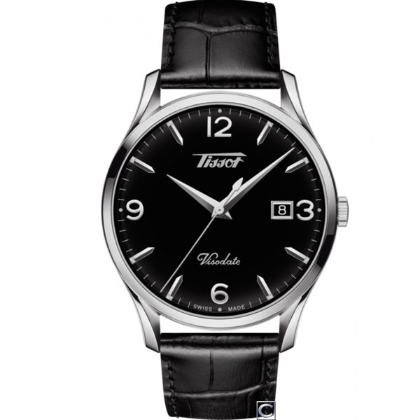 TISSOT天梭HERITAGE VISODATE 復刻經典石英腕錶 T1184101605700