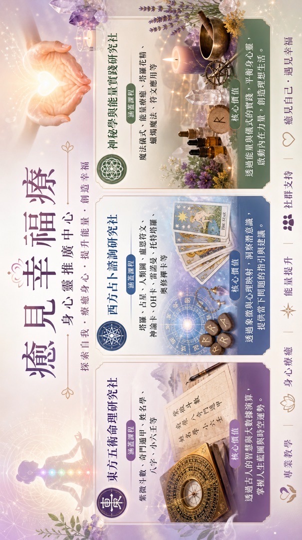 HBMSC癒見幸福療身心靈推廣中心｜課程x活動x個案x二手身心靈物品交易｜身心靈資訊都歡迎宣傳分享