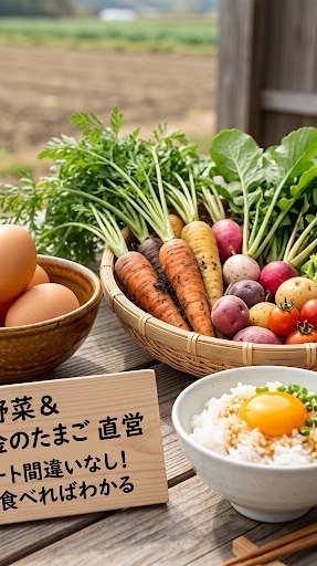 「一度で虜になる食卓｜田原の無農薬野菜と金のたまご」