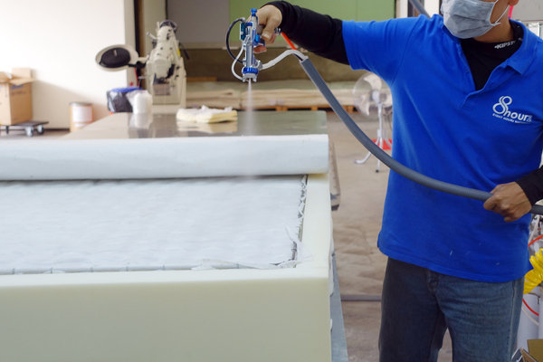 台中床墊工廠直營,台中獨立筒床墊,大里八鐘頭展示工廠,平價乳膠獨立筒床墊, 彈簧保固10年、流程透明手工客製獨立筒床墊