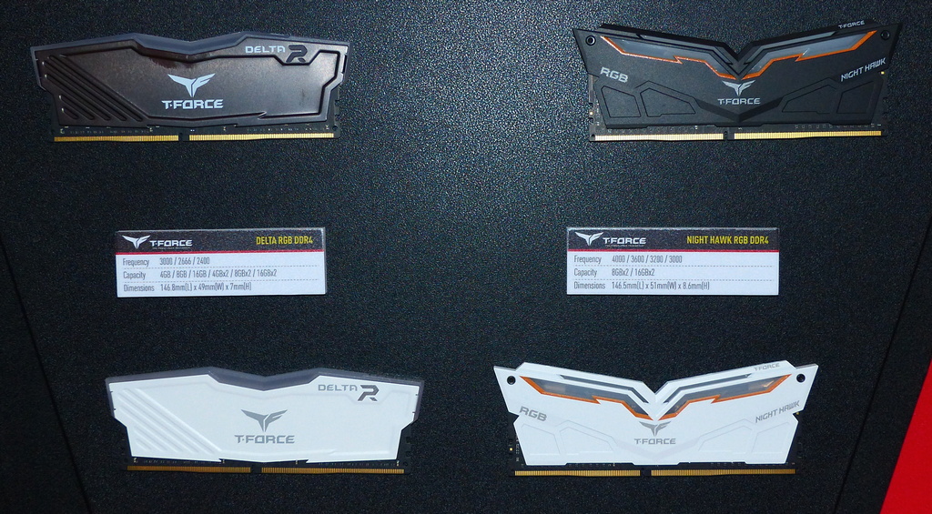 TEAMGROUP 十銓 T-FORCE 品牌大舉進攻 Computex，特殊造型 DDR4、可定址 RGB SSD 多種特色產品一同曝光