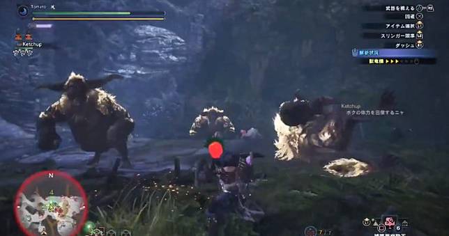 史上最刺激《魔物獵人世界》獵人成功誘出3隻金獅子互毆 🐵🐵🐵