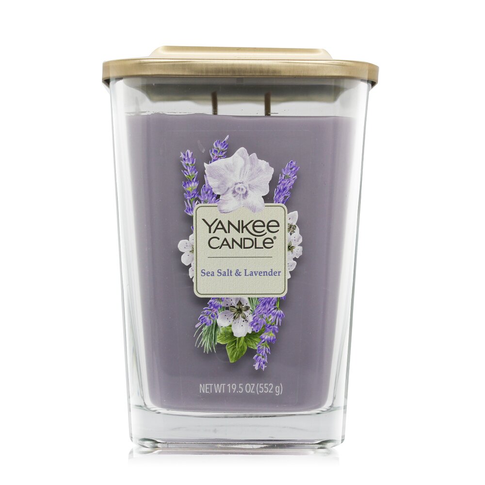 YANKEE CANDLE香氛蠟燭-海鹽薰衣草Sea Salt&Lavender(552g)-方瓶