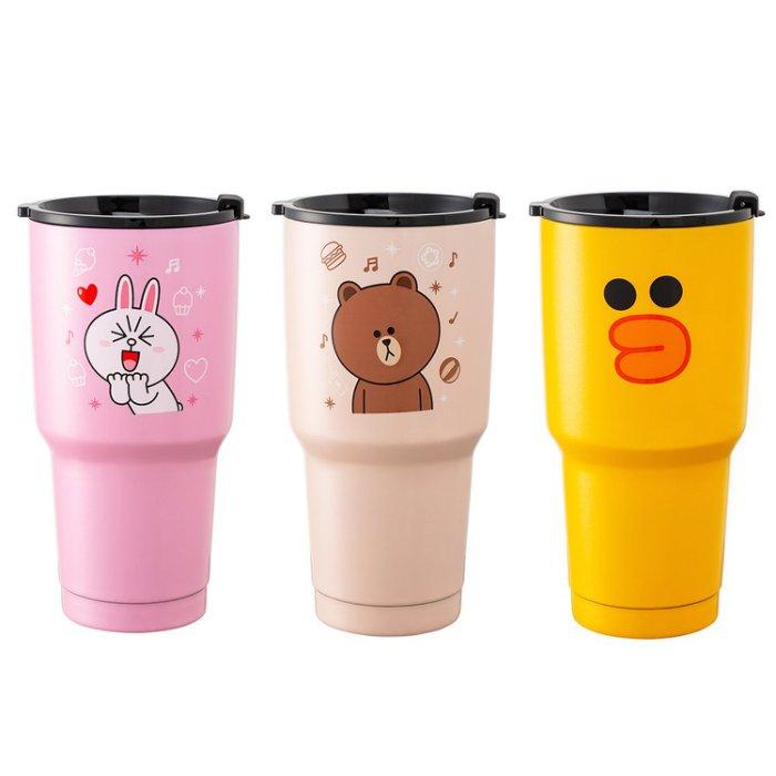 LINE FRIENDS 授權 保冰 保溫杯 316不鏽鋼 真空保冰保溫杯 900ML 保冰霸氣登場