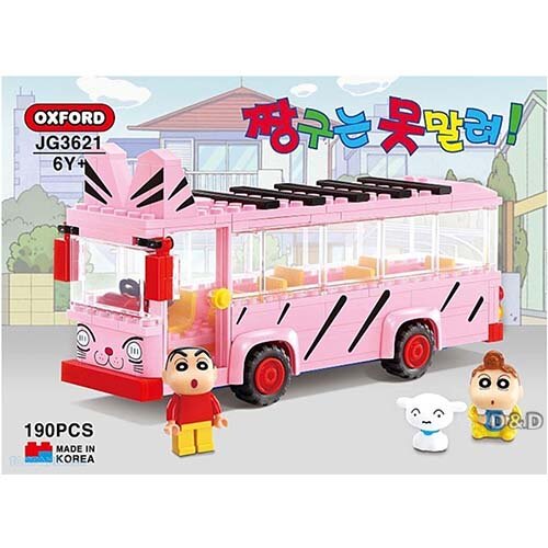 OXFORD 積木 蠟筆小新-幼稚園校車 東喬精品百貨