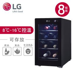 ◎8℃~16℃精準控溫|◎半導體晶片製冷技術|◎雙層抗紫外線玻璃門商品名稱:【LG樂金】單溫控專業酒櫃夜墨黑/8瓶GR-W081S(送基本安裝)品牌:LG樂金種類:酒櫃型號:GR-W081S尺寸:28