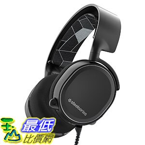 [美國直購] SteelSeries Arctis 3 黑色 電競 遊戲耳機 Gaming Headset with 7.1 Surround for PC, PlayStation 4, Xbox 