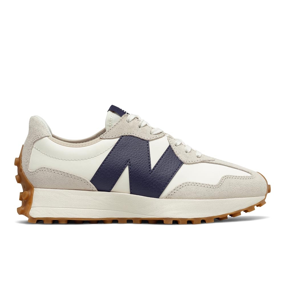 New Balance 327 系列 女 復古鞋 米白/海軍藍