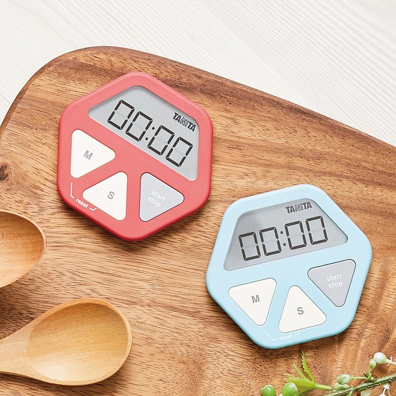 Tanita電子計時器TD-410(時尚六角/特殊吸盤設計)