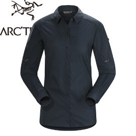 【ARC TERYX 始祖鳥 Fernie LS Shirt Women s 女款 抗UV長襯衫《黑寶石》】15579/春夏款/襯衫/防曬★滿額送