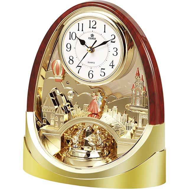 精美座鐘|高染木漆|高品質|機芯| 高品質石英靜音機芯|鐘殼材質| 無毒高品質塑鋼烤漆木紋|特色| 歐式宮廷設計、三組18首音樂、音量調節、鐘擺動感轉擺|特殊功能| 超靜音走時、整點報時、卡布奇諾棕|