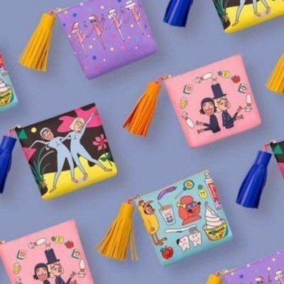 ［CC嚴選］現貨）韓國怪叔叔阿姨oohlala大容量硬幣流蘇零錢包文青醫生包鏈條包