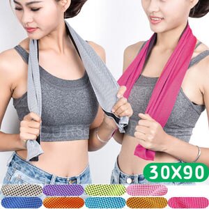 涼感持久，甩動即涼 柔軟舒適，超強吸水 消暑降溫，運動必備