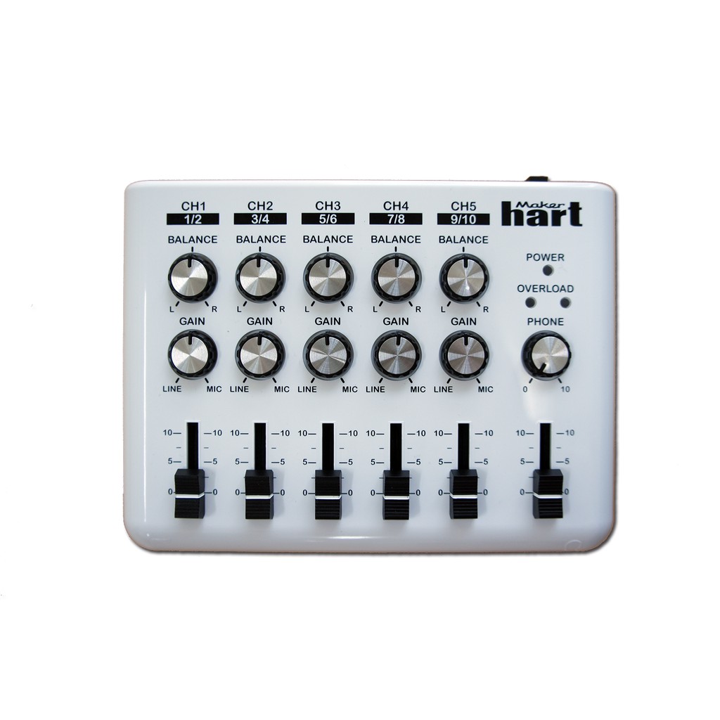 Maker hart Loop Mixer - 立體聲5輸入／2輸出音訊混音器