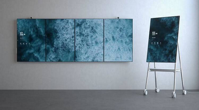 微軟Surface Hub 2正式發佈！支援4個螢幕並聯。直的、橫的都能用