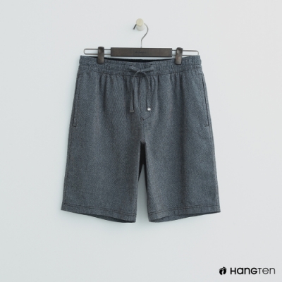 Hang Ten - 男裝 - 鬆緊休閒西裝短褲-灰