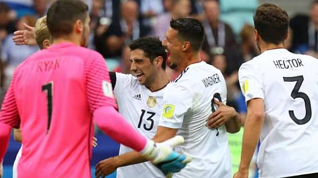 Video Aksi Jerman Bombardir Gawang Kamerun