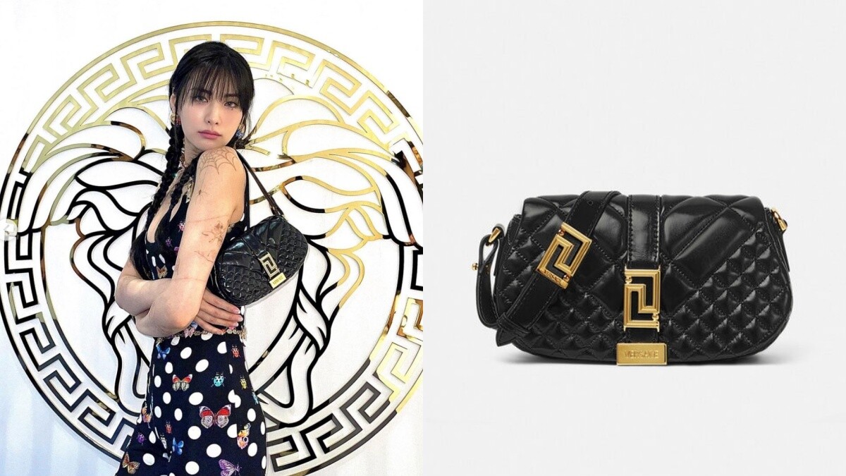 NANA林珍娜精品包收藏8:Versace GRECA GODDESS肩背包 NT$55,000