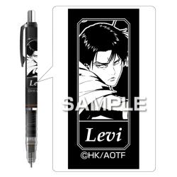 日本HISAGO進擊的巨人The Final Season里維兵長不斷芯DelGuard 0.5mm自動鉛筆HH2074黑色Levi款
