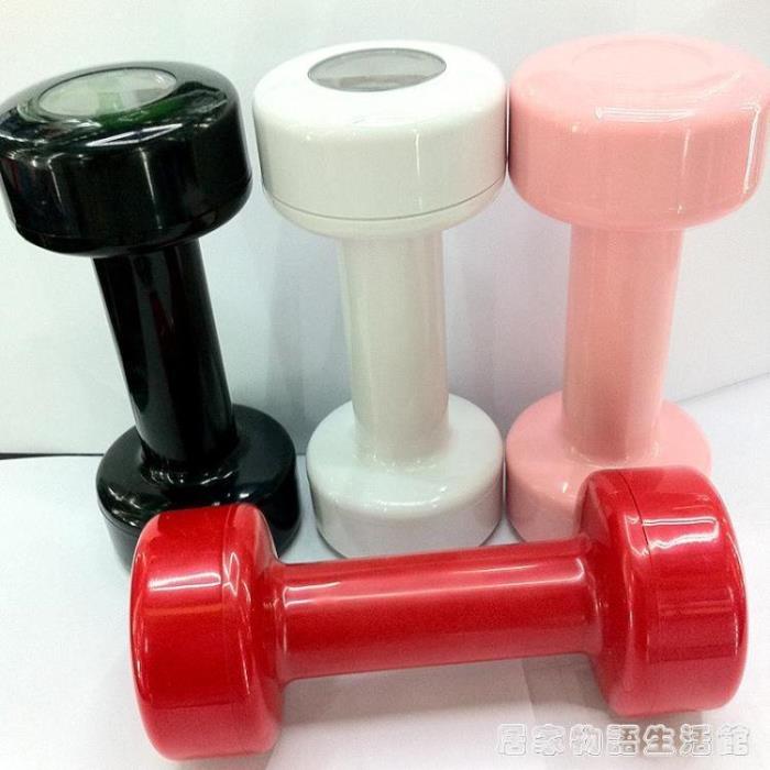 啞鈴鬧鐘起床神器杠鈴舉重計時小鬧鐘個性懶人電子鐘創意生日禮物