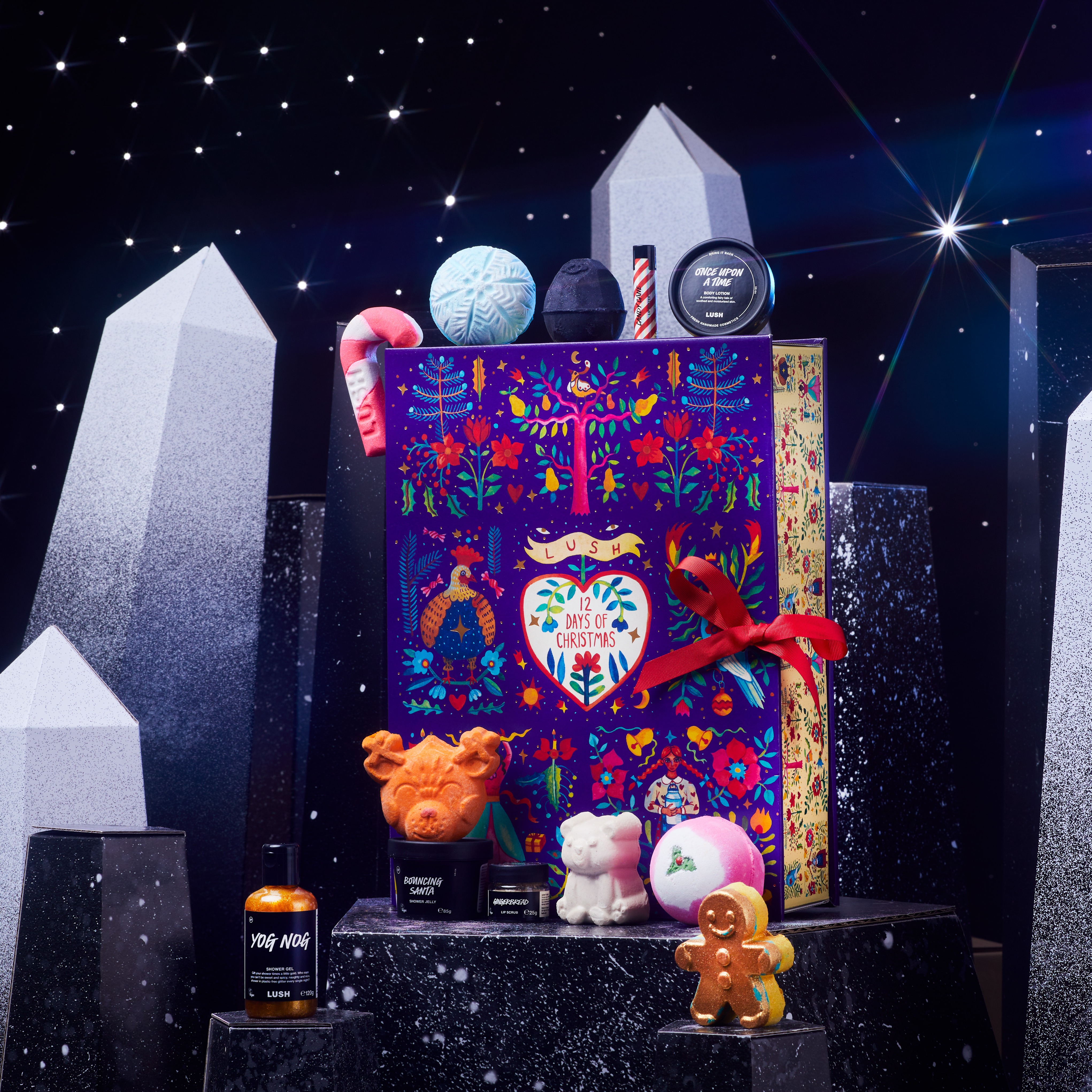 【LUSH 英國直營】全球限量倒數月曆 | 聖誕 12 夜 身體保養禮盒