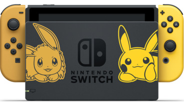 任天堂Switch最新皮卡丘、伊布版超萌登場！主機同捆組合包售價400 美元
