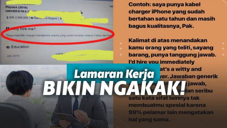 Pelamar Kerja Tuai Pujian Karena Jual Charger Di Jobstreet Keepo Me Line Today