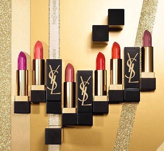 YSL 聖誕金燦限定版 限量奢華緞面唇膏《小乖小舖》