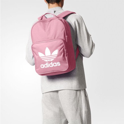 休閒流行包品牌:ADIDAS型號:BK6725品名:Tricot Classic Backpack配色:粉色,白色