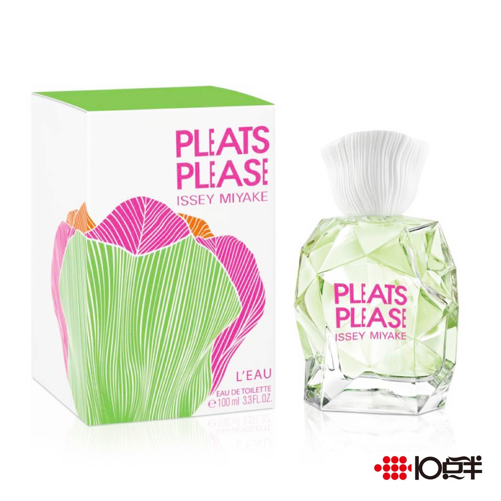 【商品特色】Issey Miyake PLEATS PLEASE 繽紛綠女性淡香水繽紛綠是一款讓你熱愛花果的空靈香調★像是微風徐徐吹過，閃耀的瓶身透出俏皮感，將繽紛兩字幻化為香水，春夏的交錯之際，香氛