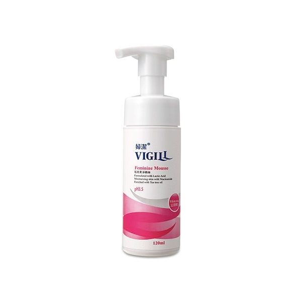 Vigill 婦潔 私密柔淨滋潤嫩白慕絲(加強乳酸)120ml【小三美日】