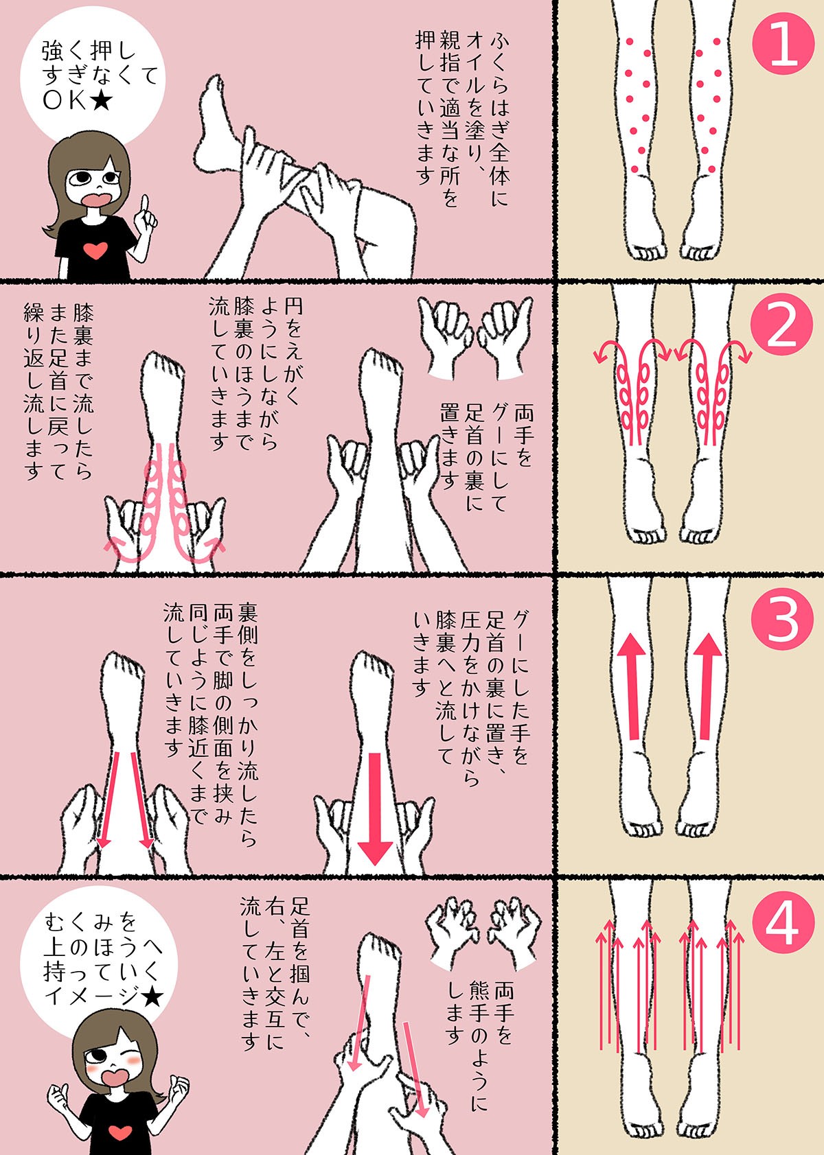 脚のむくみ を5分でスッキリ解消 元セラピストが教える超簡単オイルマッサージ とがわ愛のゆるトレvol 1 病院さがしガイド Line News