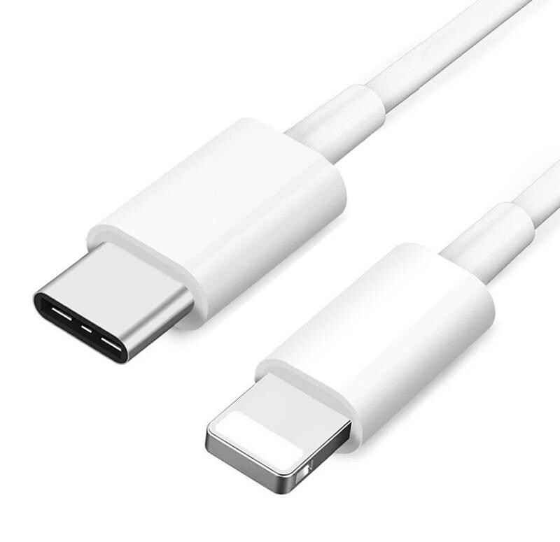 產品名稱：type-c公對lightning數據線 線材規格：1M 工藝：全新成型頭 高硬度 高強度 功能：適用於type-c介面充電器 移動電源 Macbook pro 測 試：百分百真機測試 出廠