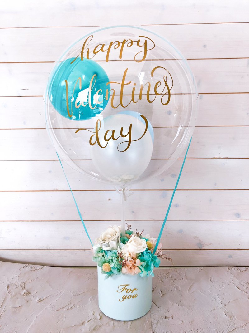 氣球永生花 母親節禮物/情人節禮物/開幕禮/畢業禮物/氣球/永生花