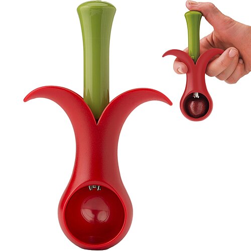 《EXCELSA》下壓式造型櫻桃去核器。廚房,生活雜貨與文具用品人氣店家CCLIFE囍生活的烹飪、切片/挖球器/去核器有最棒的商品。快到日本NO.1的Rakuten樂天市場的安全環境中盡情網路購物，使