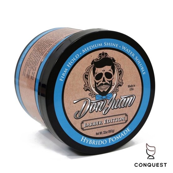 【 CONQUEST 】Don Juan Hybrido Pomade 32oz 藍水鬼 強力水性髮油 骷髏頭 塑型力強