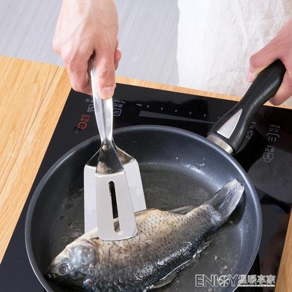 不銹鋼煎鏟夾子煎餅煎魚鏟子披薩牛排鏟家用廚具煎牛扒鍋鏟牛排夾WD 溫暖享家