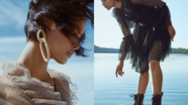 蘑菇灰蕾絲洋裝簡直太美！H&M攜手Sandra Mansour推出聯名系列