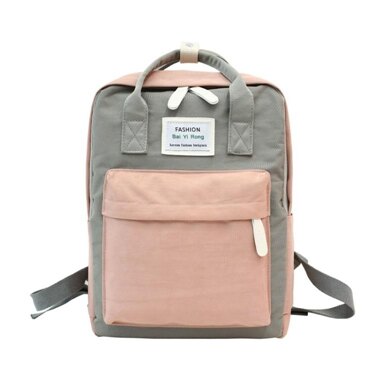 後背包 雙肩包女新款正韓原宿ulzzang高中學生撞色書包女ins風背包潮618購物節