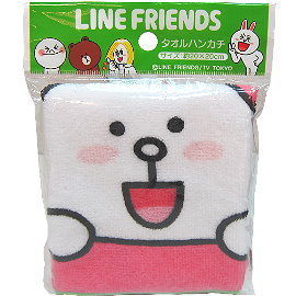 【波克貓哈日網】TOKYO LINE FRIENDS◇隨身小方巾◇《 20x20 cm 》兔兔