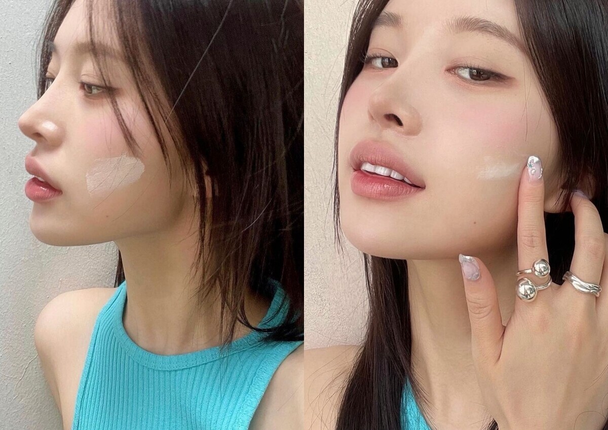 裸妝感定妝技巧，不乾澀更持久薄透