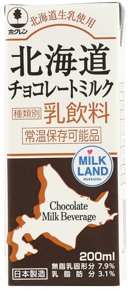 北海道チョコレートミルク200ml