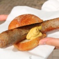 炭火ホットドッグ - 実際訪問したユーザーが直接撮影して投稿した宮塚町ドイツ料理メツゲライクスダ 芦屋店の写真のメニュー情報