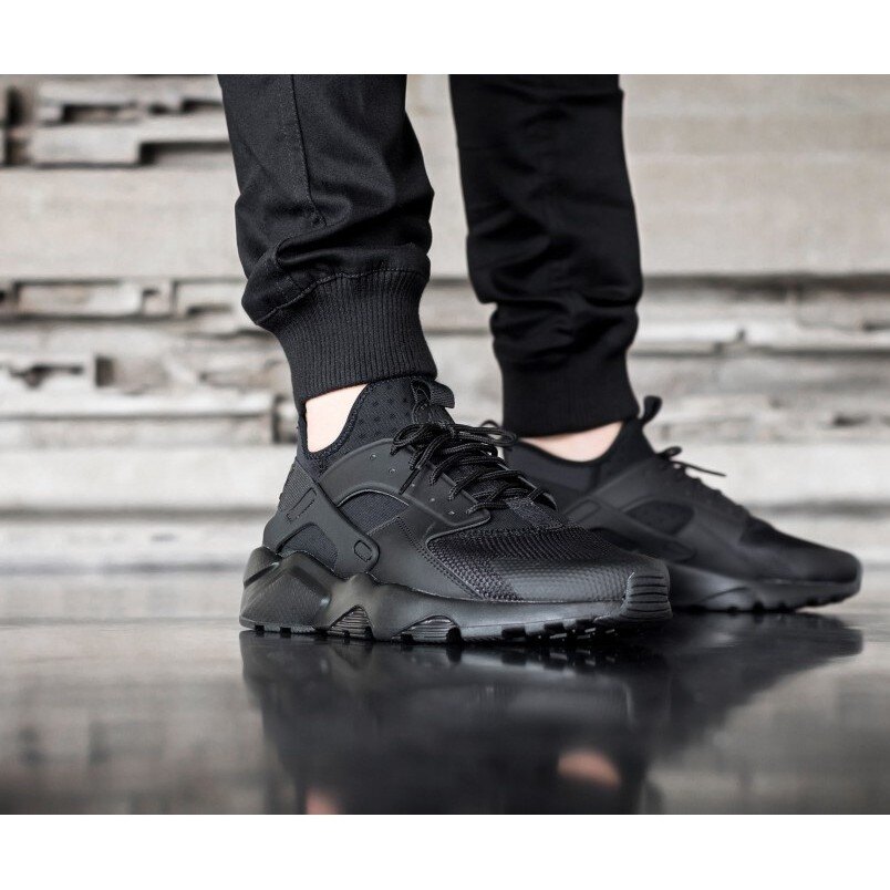 【日本海外代購】NIKE Air Huarache Run Ultra 黑 全黑 武士 無縫線 黑魂 襪套 男女