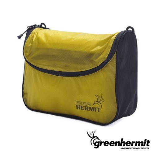 GREEN HERMIT 蜂鳥 防潑水多功能化妝包-水芹綠 TB3305 旅行 露營 度假打工 登山 漱洗包