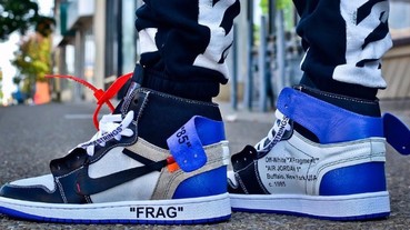 Virgil Abloh x fragment design x Air Jordan 1 三方聯乘客製鞋款一覽