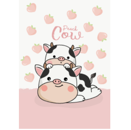 Cow moo moo Peach